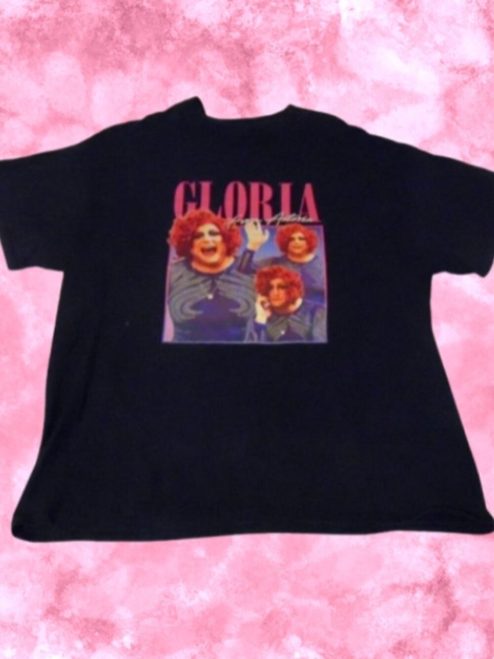 Gloria From Astoria Y2K Pop Art Graphic Shirt L/XL (44” Bust) Streetwear Y2K
